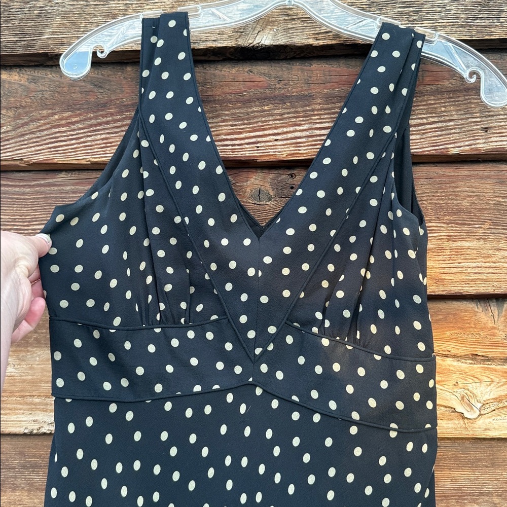 Inc 100% silk polyester lined sleeveless dress